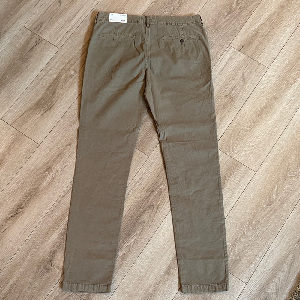 American Eagle Outfitters Men's Khaki Chinos NWT size 34x36 next level flex slim - Picture 4 of 5